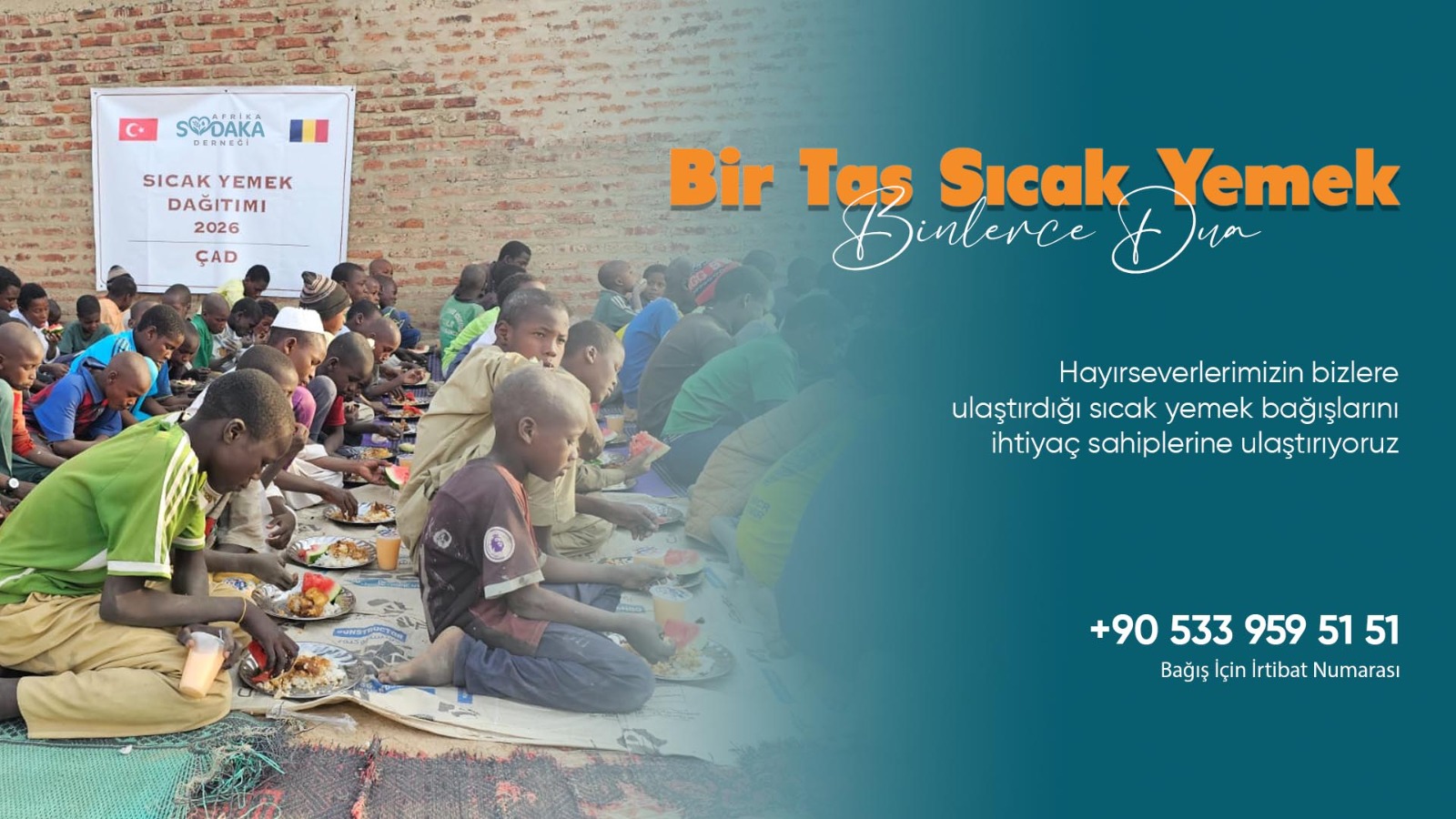 Sıcak yemek dağıtımı